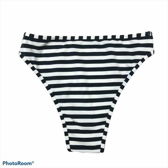 Unbranded Grey and White Striped Bikini Medium - Picture 7 of 11